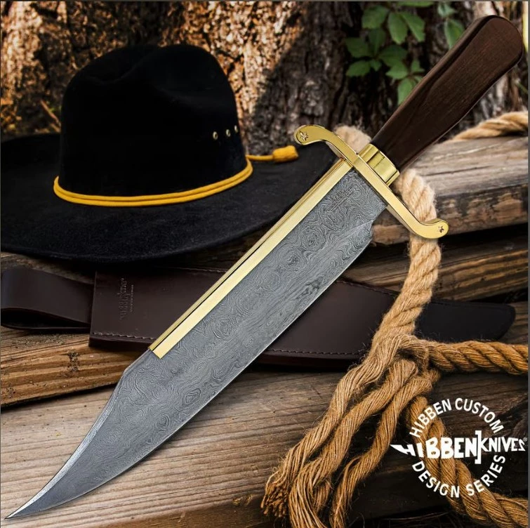United Cutlery Gil Hibben Old West Bowie Damascus Edition