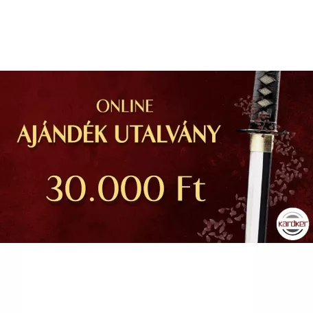 Ajándékutalvány 30000 Ft értékben