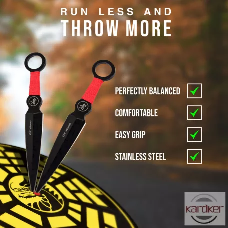 Dobócél 9 darab dobókéssel