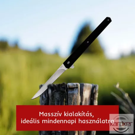 Kemping zsebkés sötét markolattal