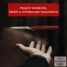 Kemping zsebkés vörösesbarna markolattal