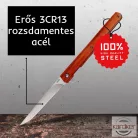 Kemping zsebkés vörösesbarna markolattal