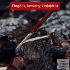 Kemping zsebkés vörösesbarna markolattal