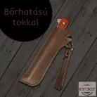 Kemping zsebkés vörösesbarna markolattal