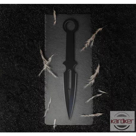 Fekete 12 db-os kunai dobókés szett