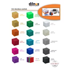 Mágneses építőjáték 512 db-os