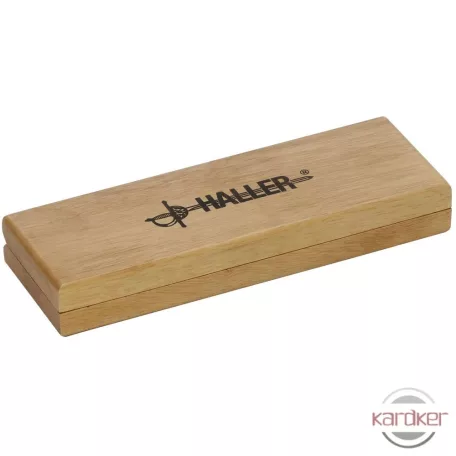 Elegáns damaszt zsebkés ébenfa markolattal 7 cm pengével