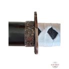 Fekete-fehér szamuráj szett állvánnyal