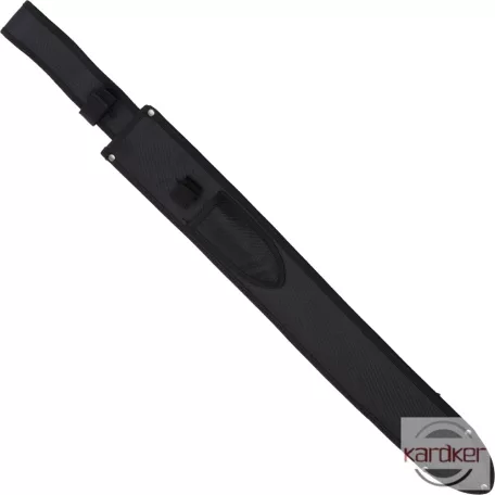 Taktikai kard machete piros, dobókésekkel 
