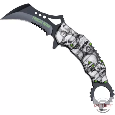Zombie Dead Karambit kombinált pengével  