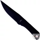 Fekete dobókés 16 cm, tekert nyéllel