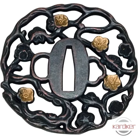 Golden Flower Tsuba