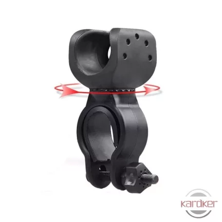 Kerékpárra szerelhető elemlámpa tartó konzol