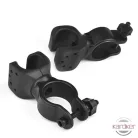 Kerékpárra szerelhető elemlámpa tartó konzol