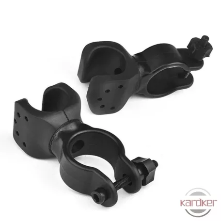 Kerékpárra szerelhető elemlámpa tartó konzol