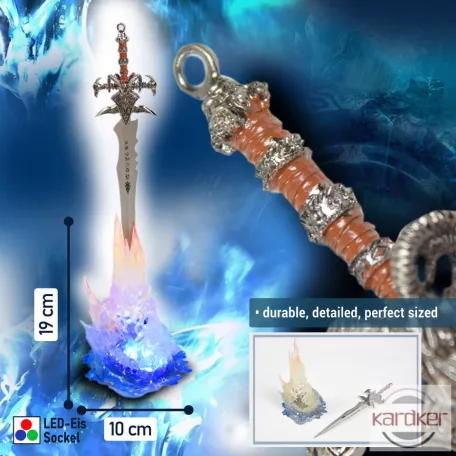 Warcraft - Frostmourne levélbontó kard LED megvilágítású állvánnyal