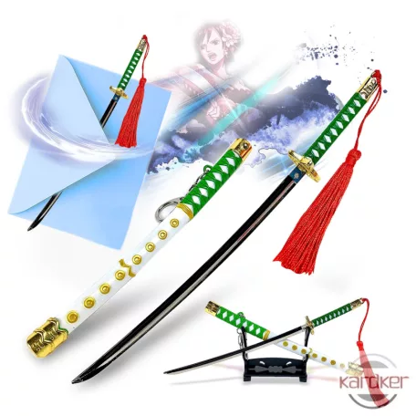 One Piece - Tashigi Kapitány Katana levélbontó kard állvánnyal
