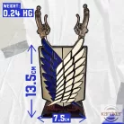 Attack On Titan - A szabadság szárnyai asztali dekoráció és két levélbontó kard