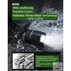 TANK007 extra erős, tölthető 2 az 1-ben LED zseblámpa 