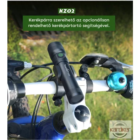 TANK007 extra erős, tölthető 2 az 1-ben LED zseblámpa 