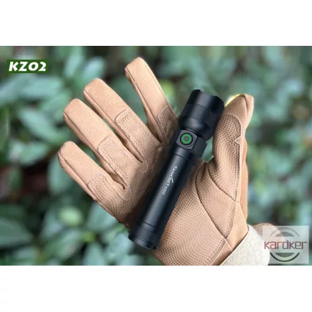 TANK007 extra erős, tölthető 2 az 1-ben LED zseblámpa 