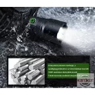 TANK007 extra erős, tölthető LED zseblámpa 7 funkcióval