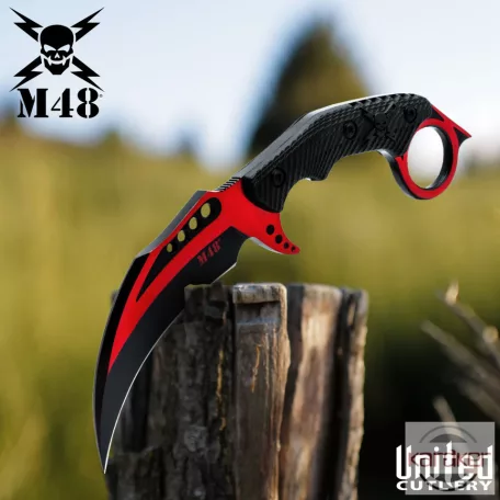 M48 Red Liberator Falcon Karambit