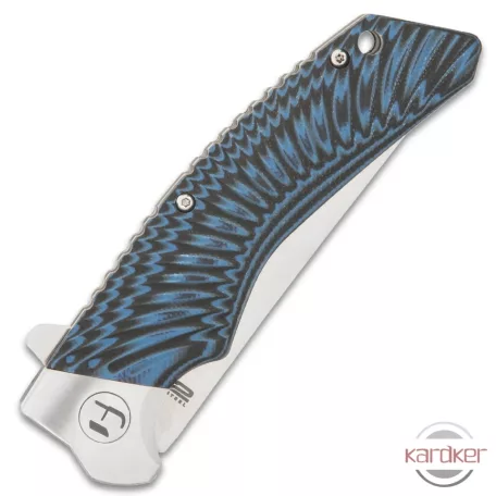 Honshu Black And Blue Sekyuriti Ball Bearing Pocket Knife - D2 