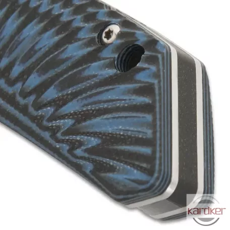 Honshu Black And Blue Sekyuriti Ball Bearing Pocket Knife - D2 