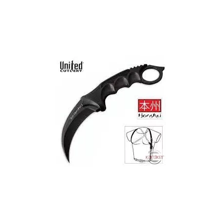 United Honshu Karambit fekete, válltokkal