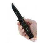 Assisted Opening Black & Green U.S.M.C. Combat Knife