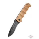 USMC Desert Warrior Assisted-Open Folding Knife, Desert Tan
