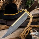 Gil Hibben Old West Bowie Damascus Edition