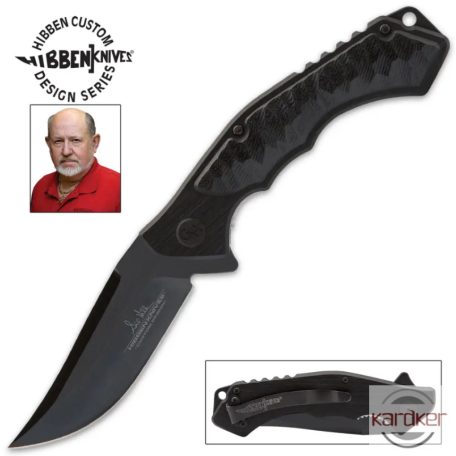 Hibben Black Whirlwind Pocket Knife