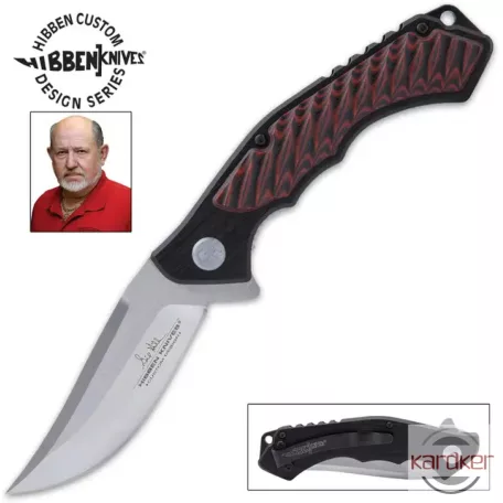Hibben Red Whirlwind Pocket Knife