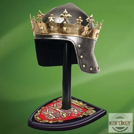 Oroszlánszívű Richárd sisak koronával